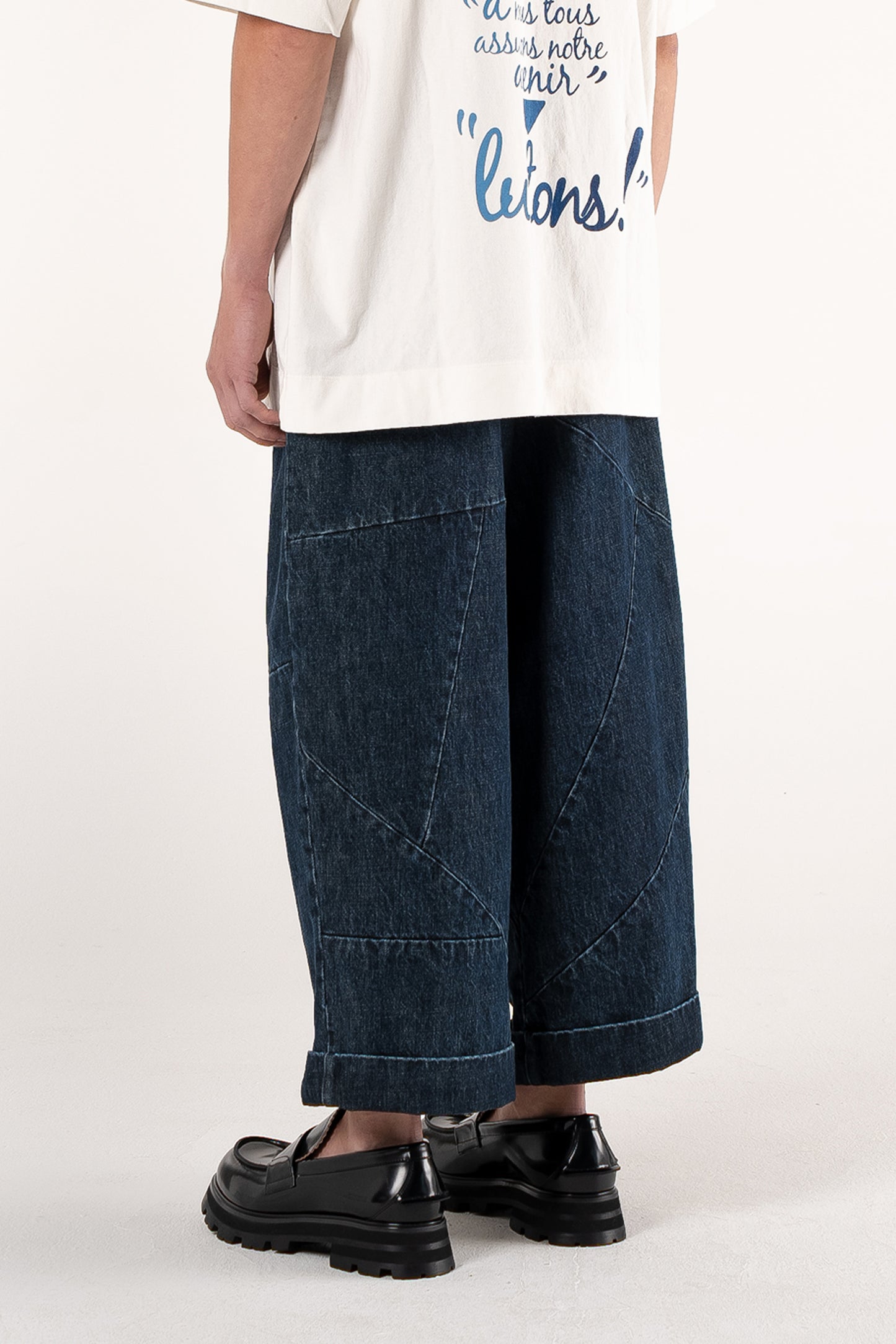 4Size Oversized Pants – Stonewashed Blue Denim