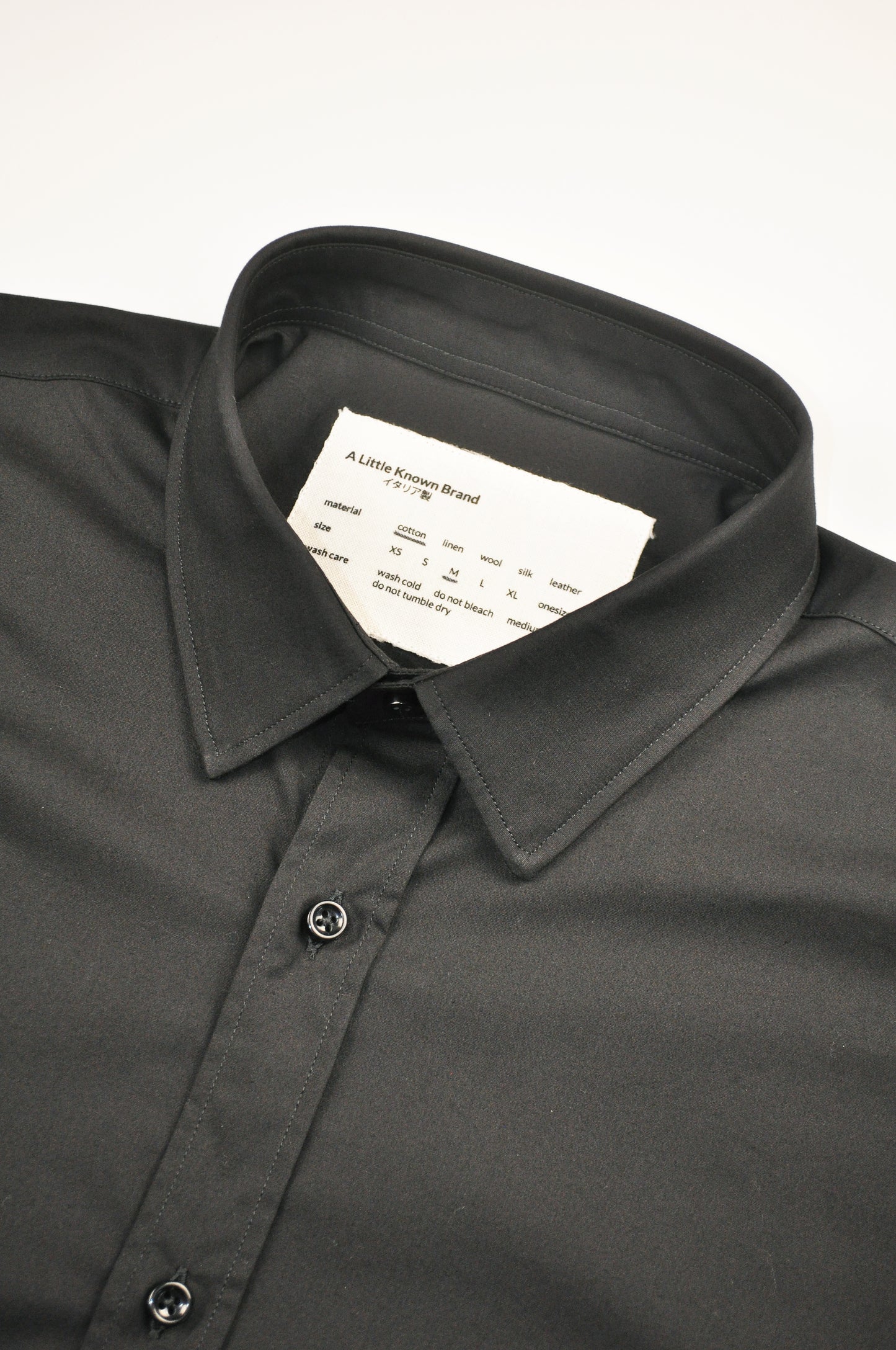 Oversized Popeline Shirt – Black