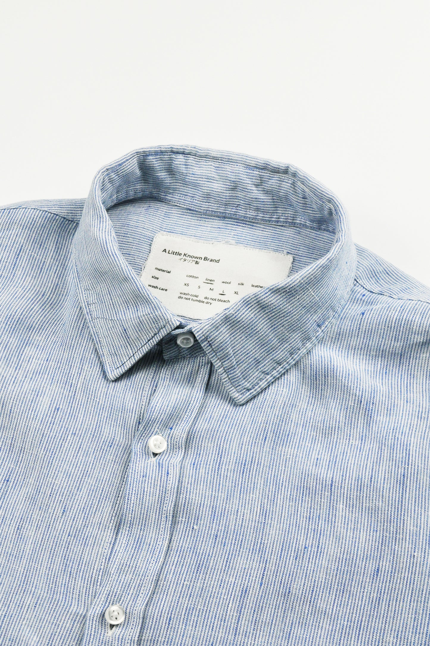 Oversized Linen Shirt – Light Stipes