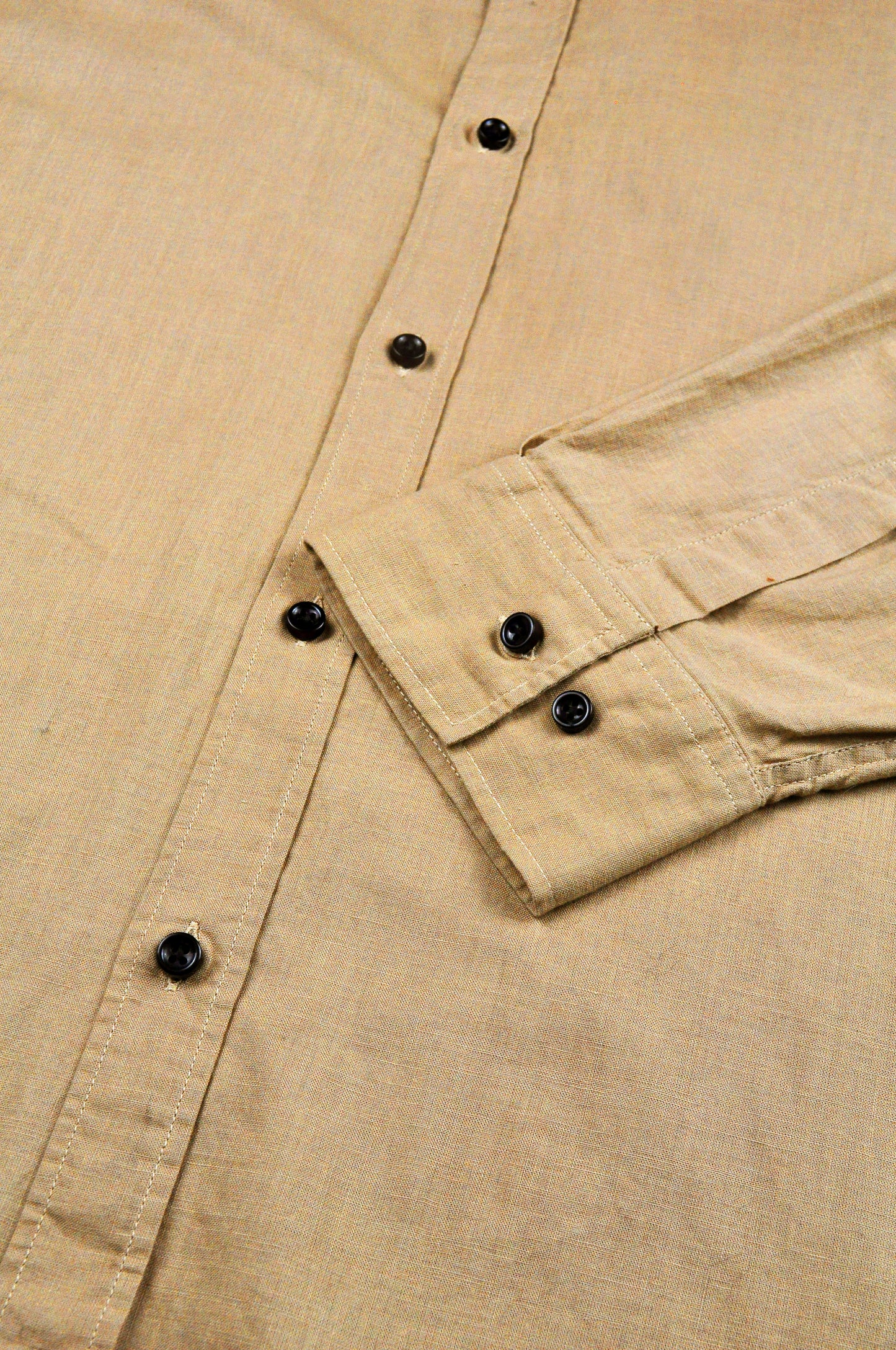 Oversized Washed Cotton Shirt – Sand