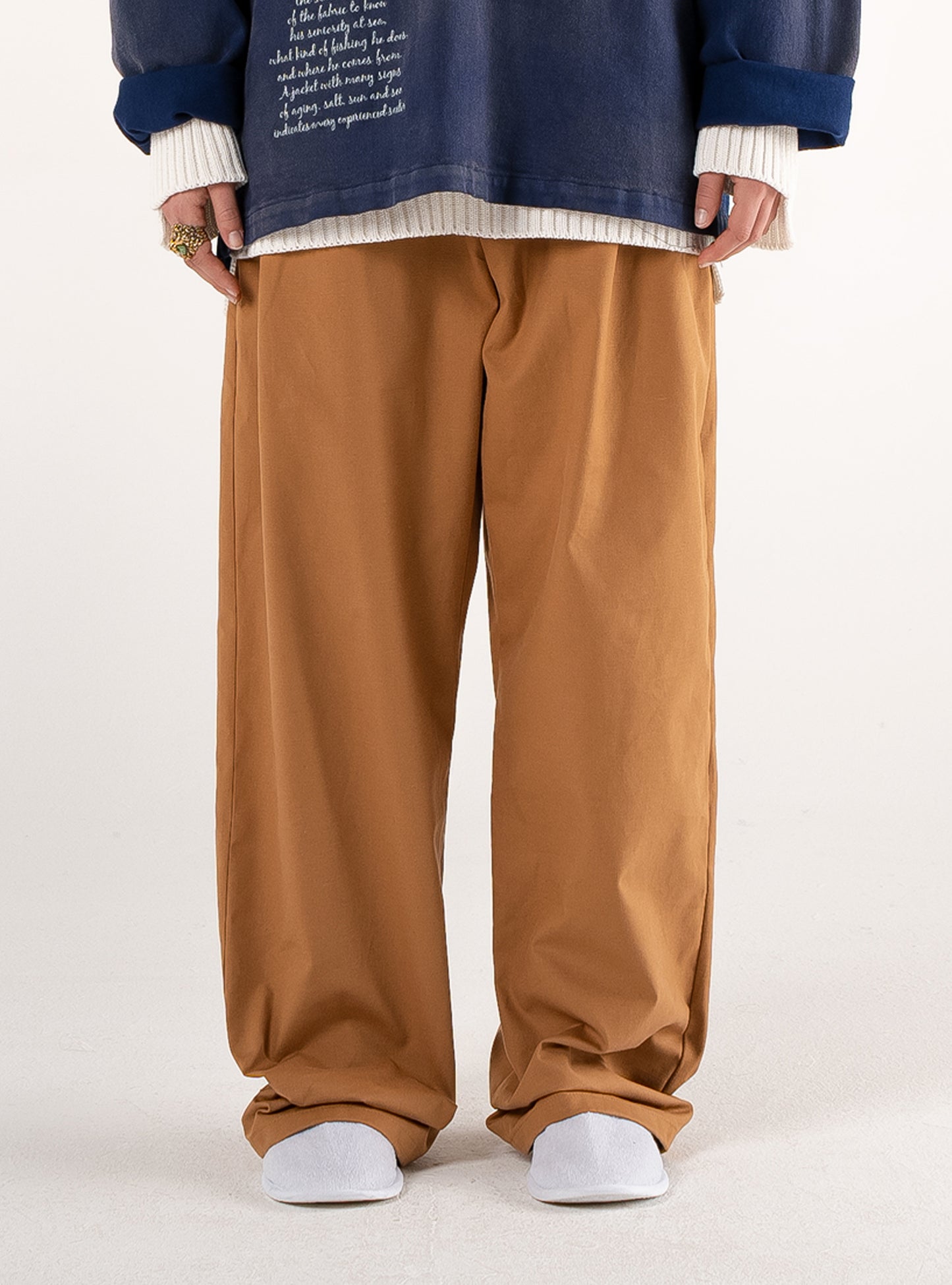Pleated Pants - Camel