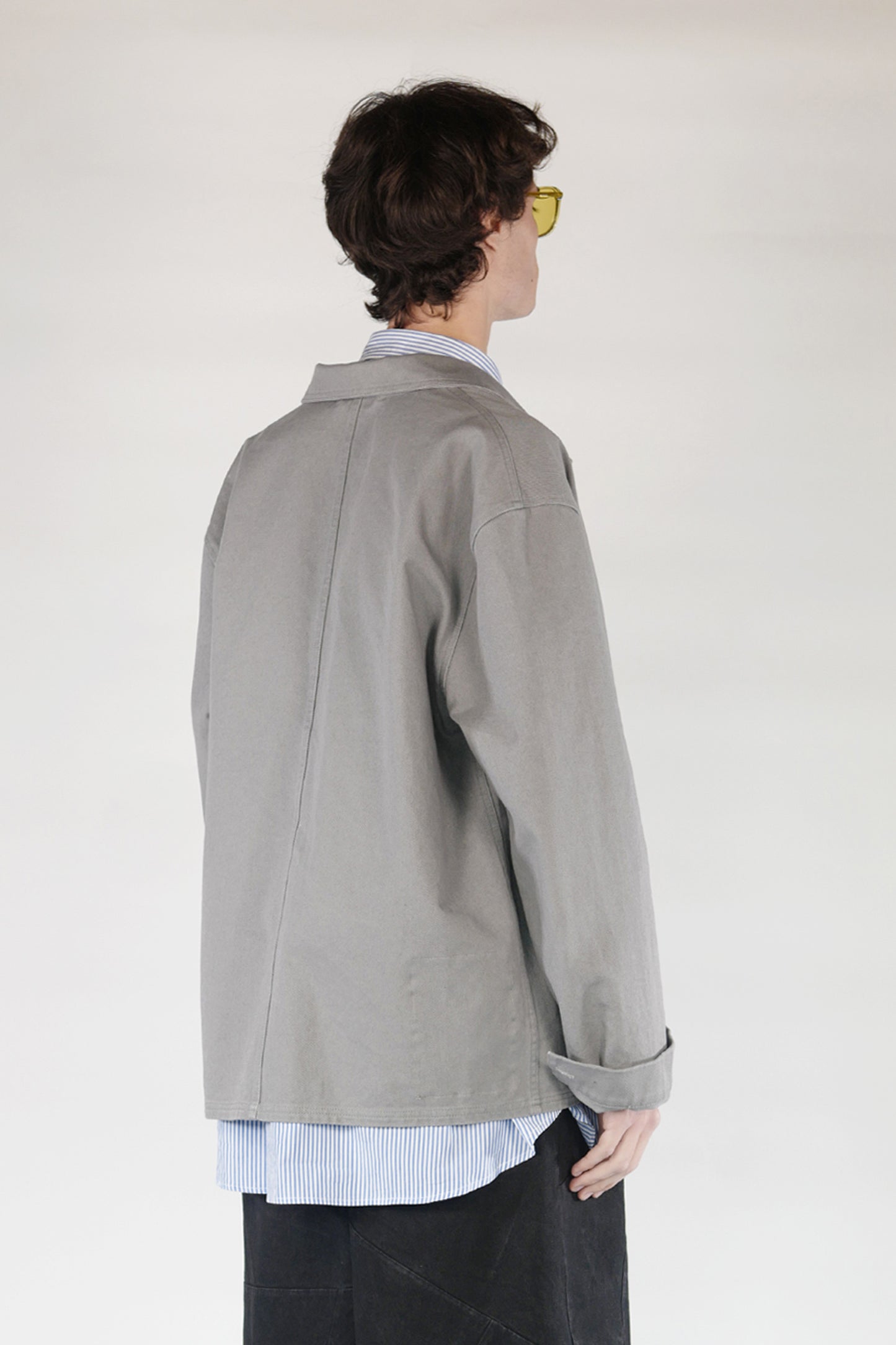 French Work Jacket – Light Grey
